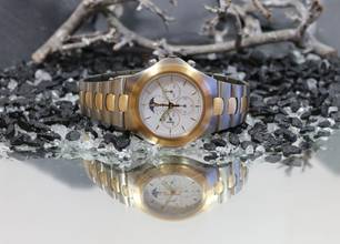 Thumbnail von Omega Speedmaster Teutonic Mondphasen Chronograph Titan / 18Karat Gold TA 345.0810
