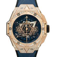 Thumbnail von Hublot Big Bang 418.OX.5108.RX.1604.MXM20 - Big Bang Automatic Blue Dial 18kt Rose Gold Men's Watch </h1>