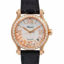 Thumbnail von Chopard Happy Sport 274808-5006 - Happy Sport Automatic Mother-of-pearl dial Dial 18k Rose Gold Ladies Watch </h1>