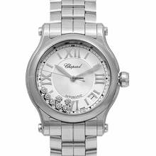 Thumbnail von Chopard Happy Sport 278559-3002 - Happy Sport 36 mm Automatic Silver Dial Diamonds Ladies Watch </h1>