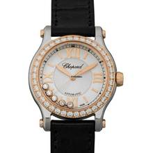 Thumbnail von Chopard Happy Sport 278573-6003 - Happy Sport Automatic White Dial Stainless Steel Ladies Watch </h1>