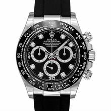 Thumbnail von Rolex Daytona 116519GLN - Cosmograph Daytona 18ct White Gold Automatic Black Dial Diamonds Men's Watch </h1>