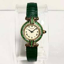 Thumbnail von Cartier COLISEE Quartz 24mm 18K Yellow Gold DIAMONDS & Emeralds Watch </h1>