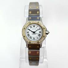 Thumbnail von Cartier Santos OCTAGON 25mm Automatic 2 Tone 1.5TCW DIAMOND Watch  </h1>