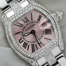 Thumbnail von Cartier Roadster Quartz 31mm Steel ~5TCW Diamond Watch </h1>