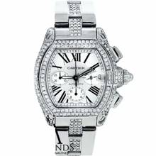 Thumbnail von Cartier Roadster Chronograph 2618 Automatic 42mm Steel ~5TCW DIAMOND Watch </h1>
