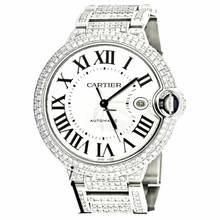Thumbnail von Cartier Ballon Bleu 42mm Automatic Steel ~8TCW DIAMOND Watch </h1>