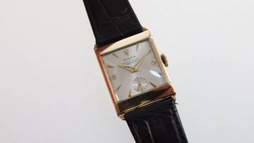  Rolex Tank Squared Chronometer massiv Gelbgold Kaliber 1200 small second </h1> 