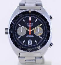 Thumbnail von TAG Heuer Autavia Orange Boy Chronograph Vintage Automatic Cal 12 Klassiker rar </h1>