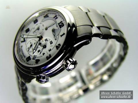 BLANCPAIN LÉMAN Réveil GMT Date in Edelstahl