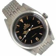 Thumbnail von Rolex Explorer 6150 Precision Galvanic gilt radium dial very rare 1953’s </h1>