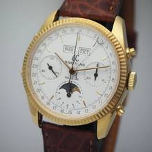 Thumbnail von Breitling AC Cobra Chronograph Calendar Moon Valjoux 726 Gold 18k/750 very rare </h1>