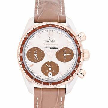  Omega Speedmaster 324.23.38.50.02.002 - Speedmaster Co-Axial Chronograph 38 mm Automatic Brown Dial Gold Men </h1> 