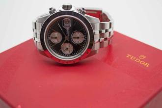 Thumbnail von Tudor Prince Date Chonograph 79280 Newman Dial mit Box & Papieren </h1>
