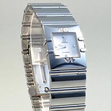  Omega Constellation Quadra Perlmutt 15217100 DAU 19 28 mm Full Set 