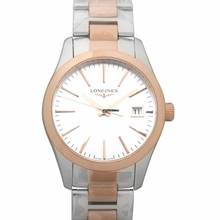  Longines Conquest Classic L23863727 - Conquest Classic Two Toned Stainless Steel Quartz Silver Dial Ladies Watch </h1> 