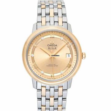  Omega De Ville Prestige 424.20.37.20.58.002 - De Ville Automatic Champagne Dial Stainless Steel Men's Watch </h1> 