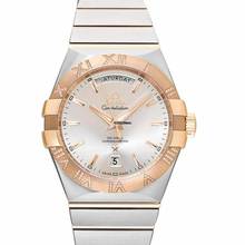 Thumbnail von Omega Constellation Day-Date 123.25.38.22.02.001 - Constellation Automatic Silver Dial 18kt Rose Gold Men's Watch </h1>