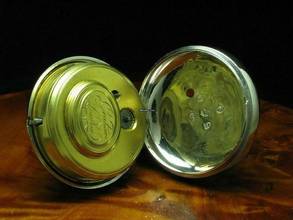 Thumbnail von Graham Silverstone London 925 Silber Open Face Spindeltaschenuhr Mit Schnecke & Kette </h1>