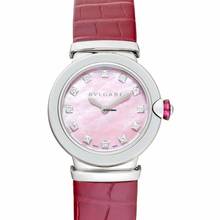 Thumbnail von Bulgari Lucea 102608 - LVCEA Quartz Pink Dial Stainless Steel Ladies Watch </h1>