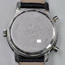 Thumbnail von Breitling Chrono-Matic 2110 automatic Panda black dial 1970's </h1>