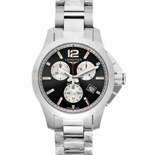 Thumbnail von Longines Conquest L33794796 - Longines Conquest Quartz Black Dial Stainless Steel Men's Watch </h1>