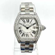 Thumbnail von Cartier Roadster Quartz 31mm Steel 1.88TCW Diamond Watch </h1>