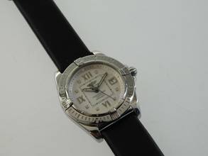 Thumbnail von Breitling Galactic 32 Cockpit Lady / Galactic 32 mit Diamantzifferblatt und allen original Papieren </h1>