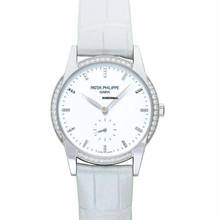 Thumbnail von Patek Philippe Calatrava 7122/200G-001 - Calatrava Manual-winding White Dial White Gold Ladies Watch </h1>