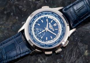  Patek Philippe World Time CHRONOGRAPH | 5930G-001 | Full Set 2018 | Whitegold 