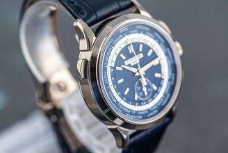 Thumbnail von Patek Philippe World Time CHRONOGRAPH | 5930G-001 | Full Set 2018 | Whitegold