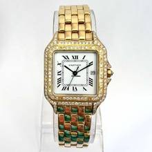 Thumbnail von Cartier Panthère 27mm 18K Yellow Gold 1.3TCW Diamond Watch </h1>