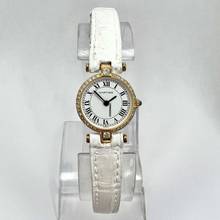 Thumbnail von Cartier VERMEIL 19mm Quartz 18K Yellow Gold 0.40TCW Diamond Watch </h1>