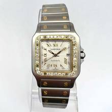 Thumbnail von Cartier Santos Galbée 29mm Automatic 2 Tone 0.85TCW DIAMOND Watch NEW Model </h1>