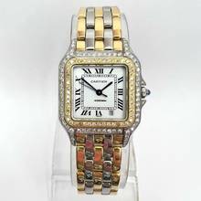 Thumbnail von Cartier Panthère Quartz 27mm 3 Row Gold 1.25TCW DIAMOND Watch </h1>