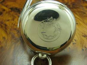 Thumbnail von Alfred Russel & Co. 925 Silber Open Face Taschenuhr Schlüsselaufzug </h1>