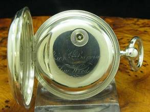 Thumbnail von Alfred Russel & Co. 925 Silber Open Face Taschenuhr Schlüsselaufzug </h1>