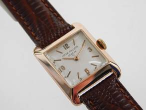 Thumbnail von Patek Philippe 18 Karat Rotgold medium Handaufzug aus den 60er Jahren Ref. 3141 sehr schöner Zustand </h1>