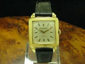 Thumbnail von IWC Carre 18kt 750 Gold Automatic Herrenuhr Von Ca. 1952 / Kaliber C.852 </h1>