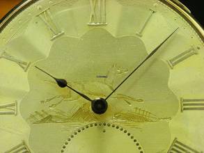 Thumbnail von Monnier Gold Mantel Open Face Taschenuhr Schlüsselaufzug / Durchmesser 49,5 Mm </h1>