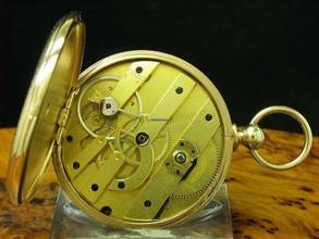 Thumbnail von Monnier Gold Mantel Open Face Taschenuhr Schlüsselaufzug / Durchmesser 49,5 Mm </h1>