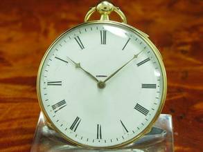  Humbert-ramuz & Cie 18kt 750 Gold Open Face Taschenuhr Viertel-repetition </h1> 