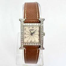 Thumbnail von Hermès Heure H Steel Watch 0.91TCW DIAMOND Bezel Watch </h1>