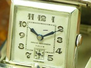 Thumbnail von Talis 925 Sterling Silber Handaufzug Klapptaschenuhr / Reiseuhr </h1>