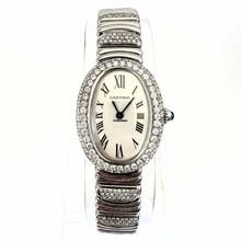 Thumbnail von Cartier Baignoire 23mm Quartz 18K White Gold 2.86TCW Diamond Watch </h1>