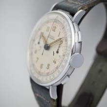 Thumbnail von Doxa Chronograph Vintage Stahl Valjoux 22-perfect with orig.Box RARE