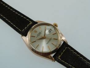Thumbnail von Rolex Oyster Perpetual Date 18 Karat Rosegold Date 34 mm Herrenuhr mit Caliber 1570 im TOP Zustand v 1967 </h1>