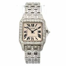 Thumbnail von Cartier Santos Demoiselle Quartz 26mm 6.63 DIAMOND Watch </h1>