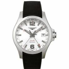 Longines Conquest L37184769 - Conquest VHP GMT Quartz Silver Dial Men's Watch </h1> 