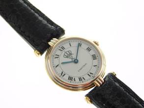 Thumbnail von Cartier Trinity Vendome massiv 18 Karat Gold König Hussein v Jordanien Trinity Damenuhr im TOP Zustand </h1>